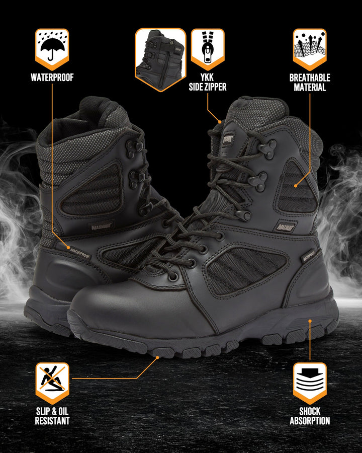 MAG LYNX 8" Police & Law Enforcement Tactical Boot SZ WP