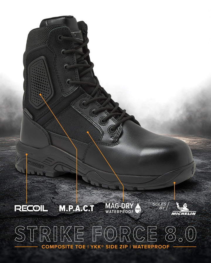 STRIKE FORCE 8" Boot SZ WP CT