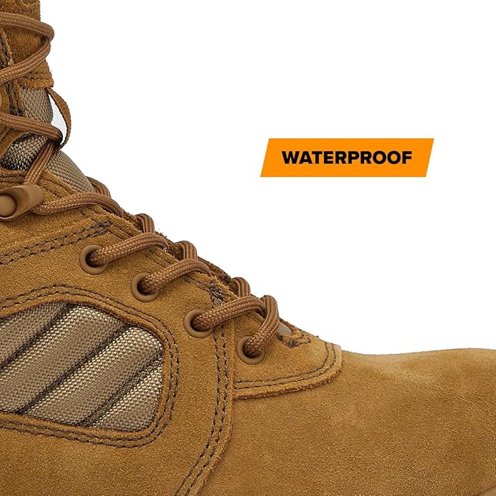 MAG SHIELD Waterproof Suede Leather 8" Work Boot